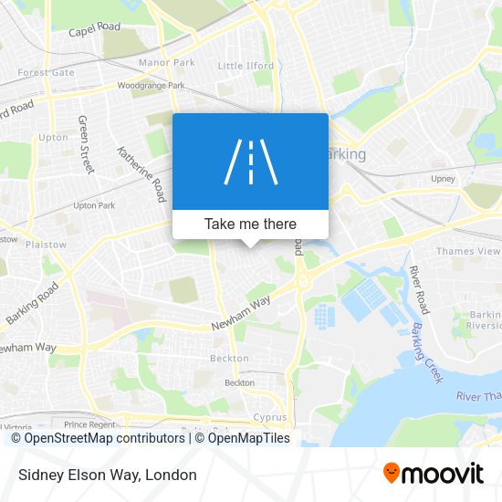 Sidney Elson Way map