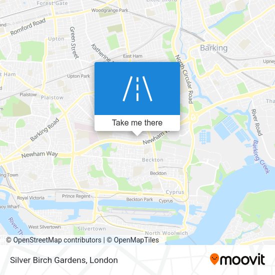Silver Birch Gardens map