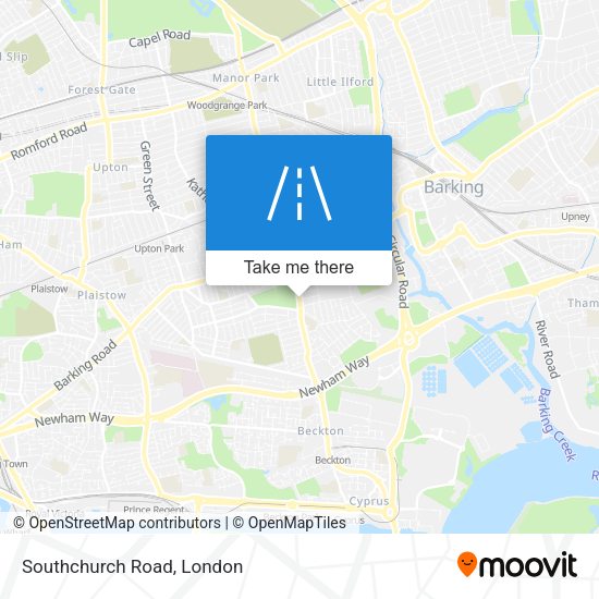 Southchurch Road map
