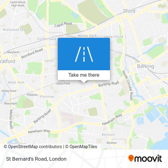 St Bernard's Road map