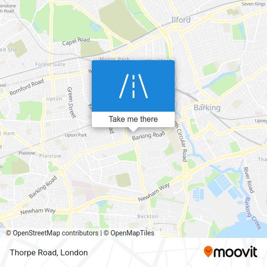 Thorpe Road map