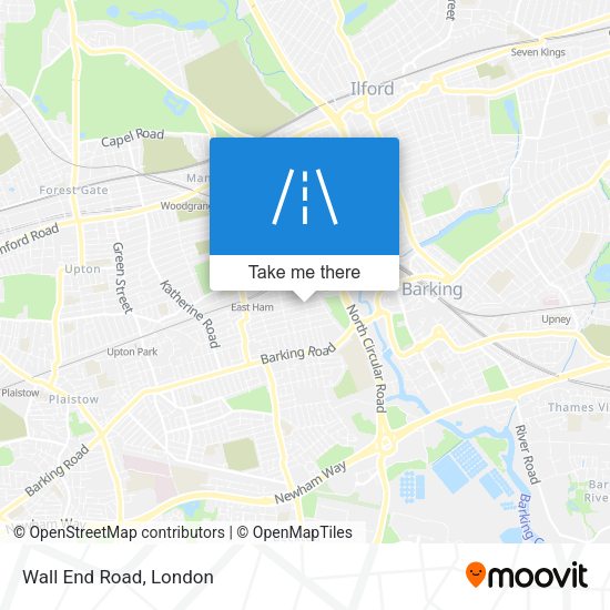 Wall End Road map