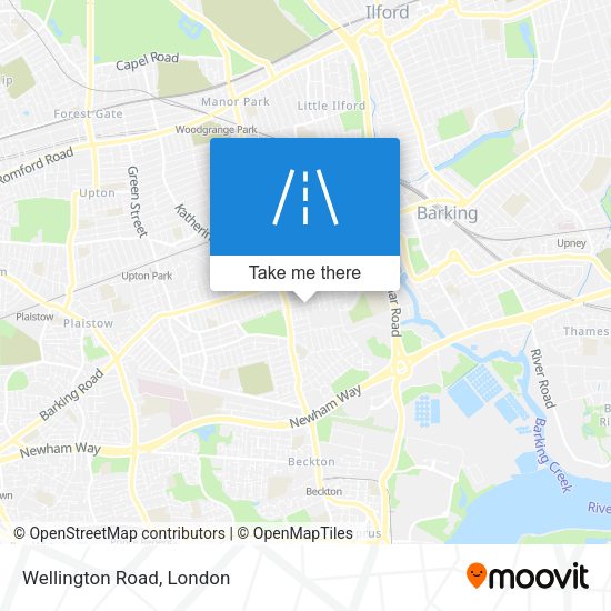 Wellington Road map