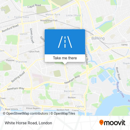 White Horse Road map