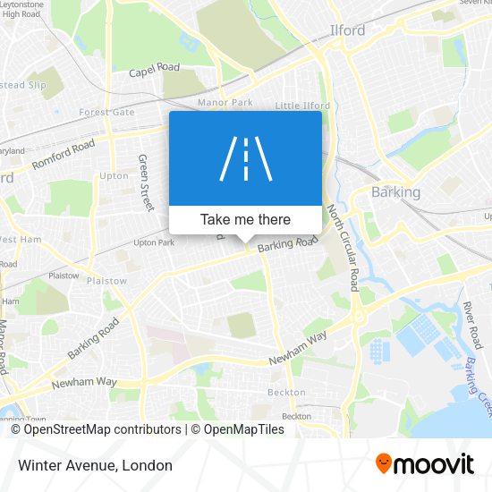 Winter Avenue map