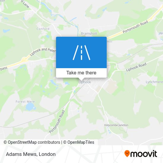 Adams Mews map