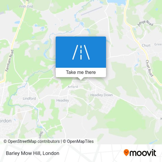 Barley Mow Hill map