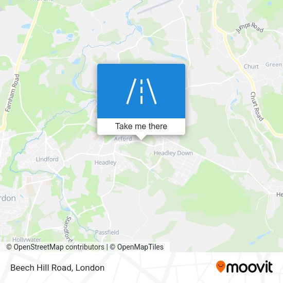 Beech Hill Road map