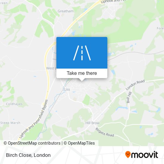 Birch Close map