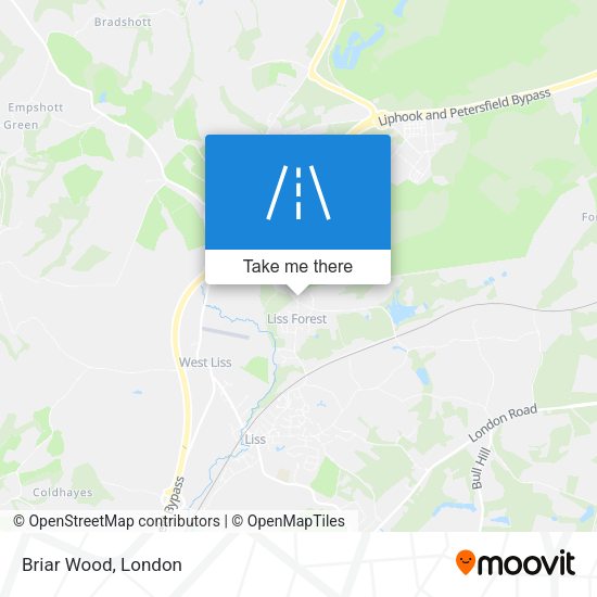 Briar Wood map