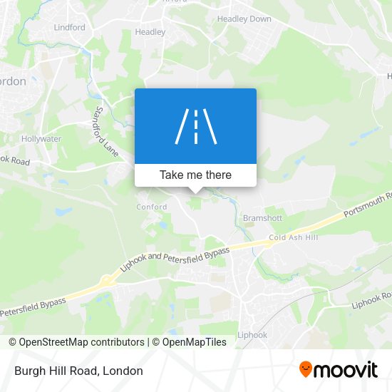 Burgh Hill Road map