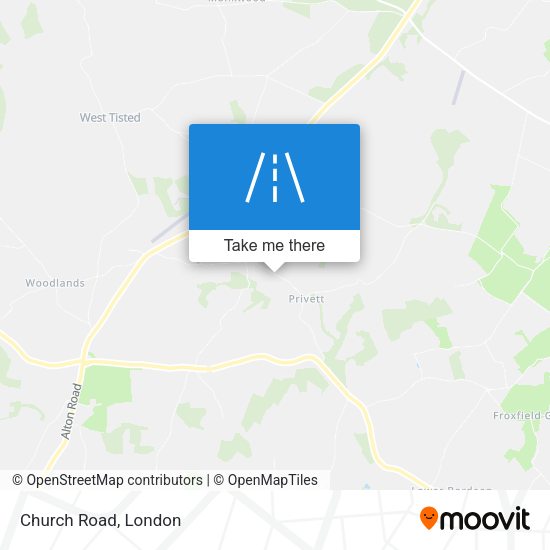 Church Road map