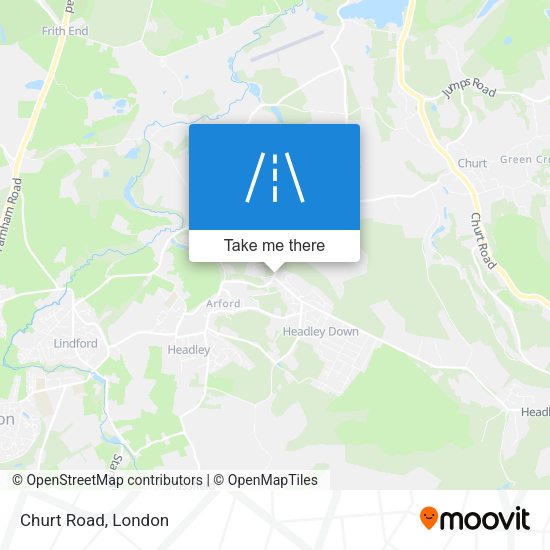 Churt Road map