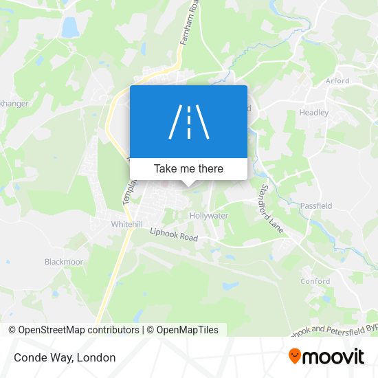 Conde Way map