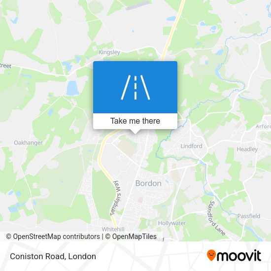 Coniston Road map