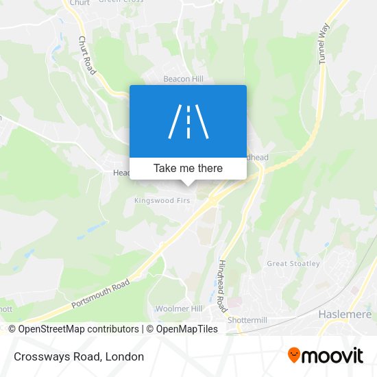 Crossways Road map