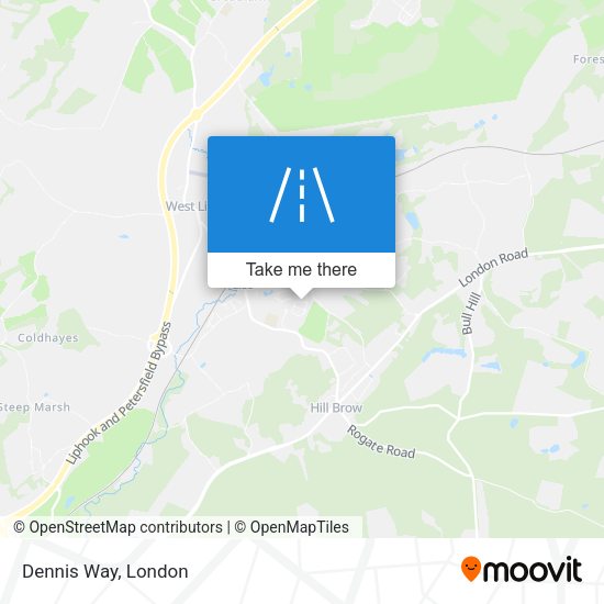 Dennis Way map