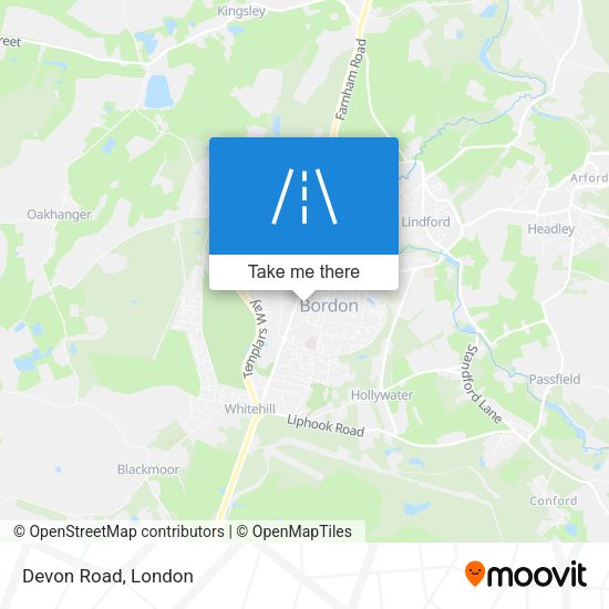 Devon Road map