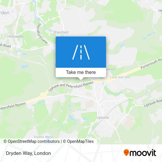 Dryden Way map