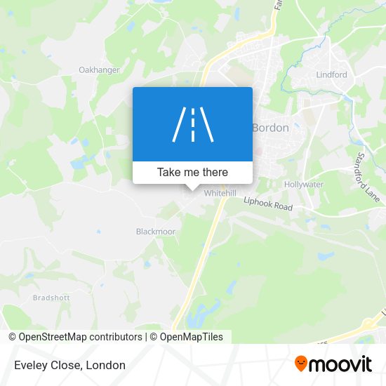 Eveley Close map