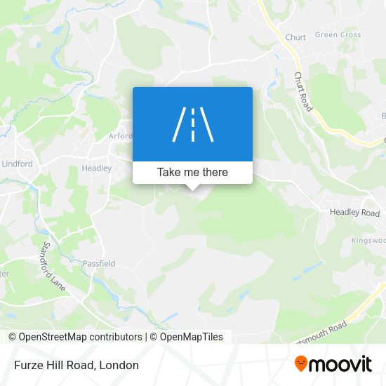 Furze Hill Road map