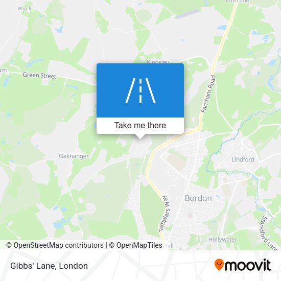 Gibbs' Lane map