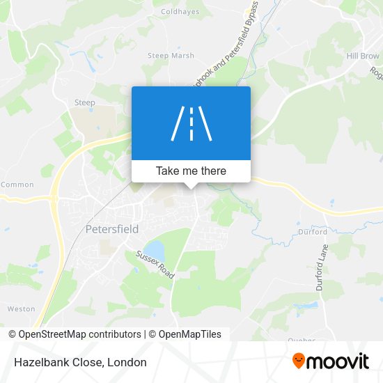 Hazelbank Close map