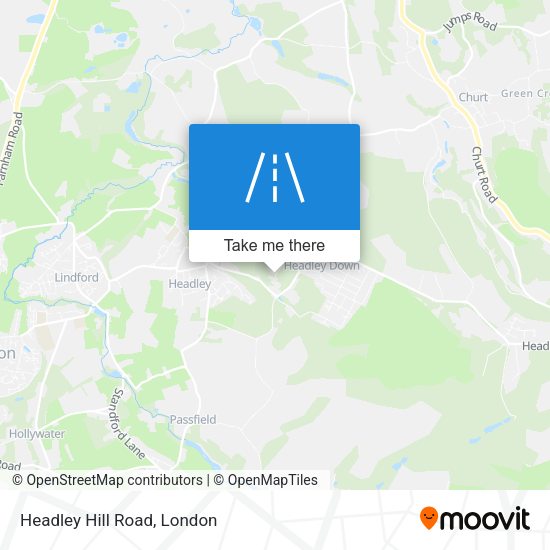 Headley Hill Road map