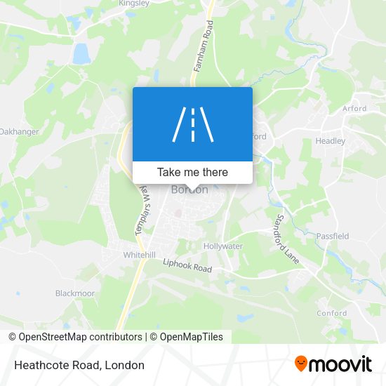 Heathcote Road map