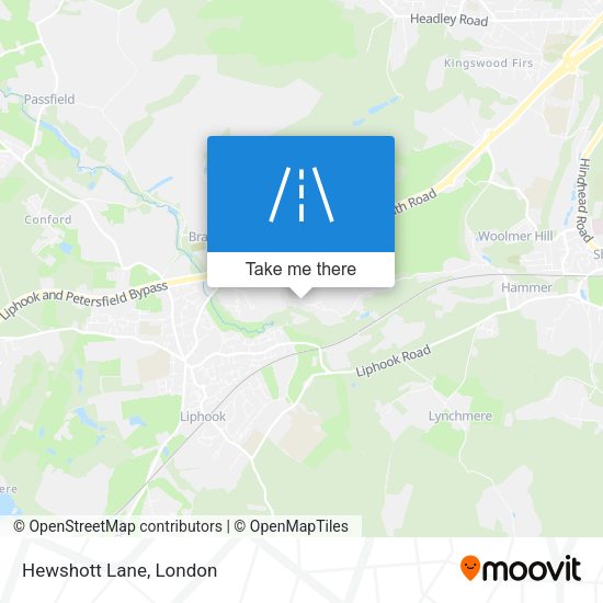 Hewshott Lane map