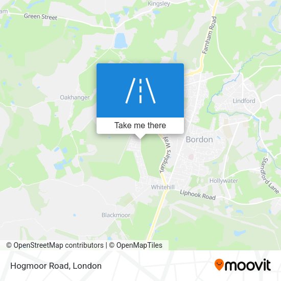 Hogmoor Road map