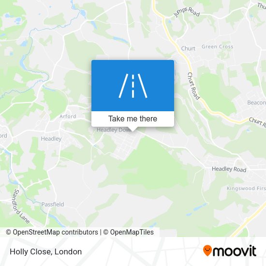 Holly Close map