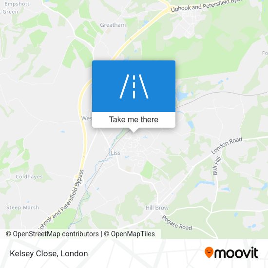 Kelsey Close map