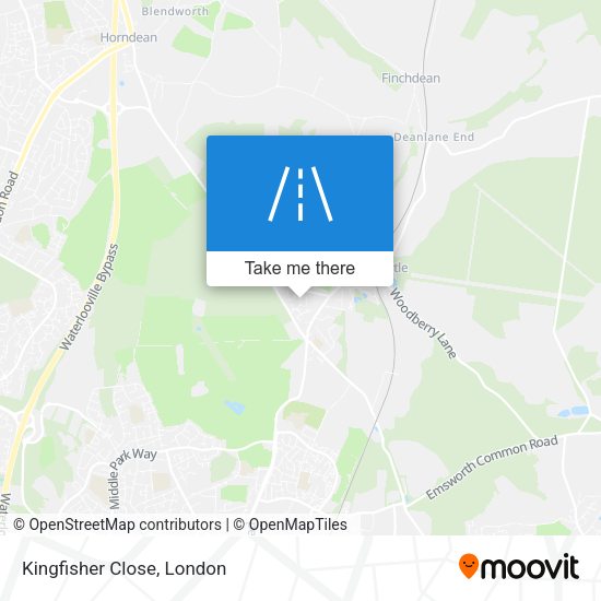 Kingfisher Close map