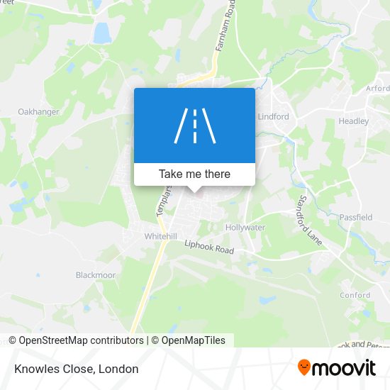 Knowles Close map