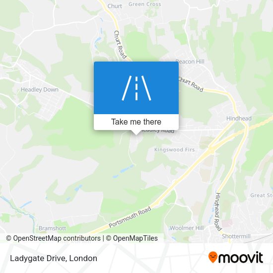 Ladygate Drive map
