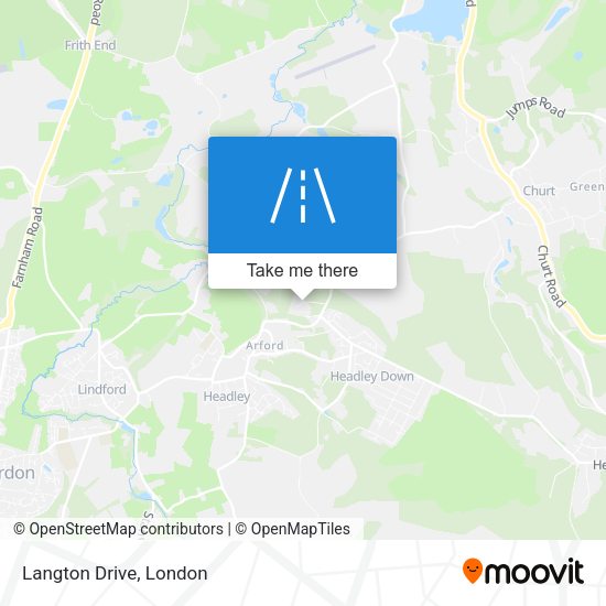 Langton Drive map