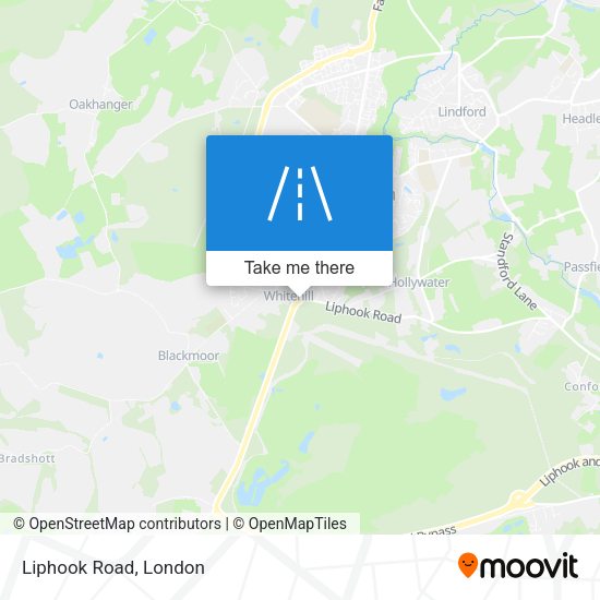 Liphook Road map