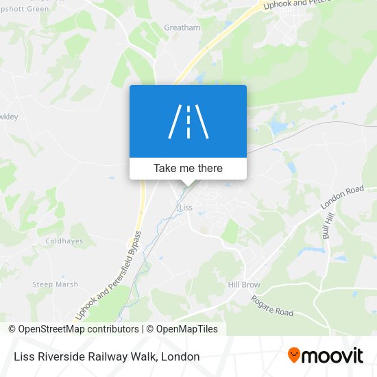 Liss Riverside Railway Walk map