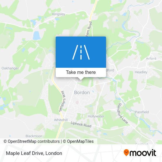 Maple Leaf Drive map