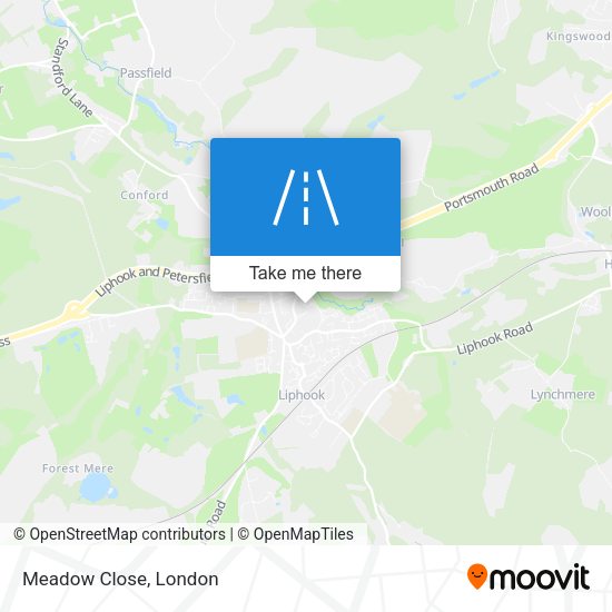 Meadow Close map