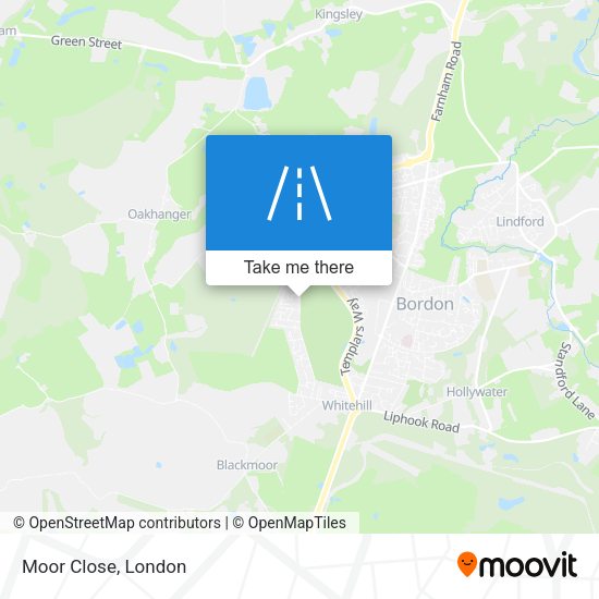 Moor Close map