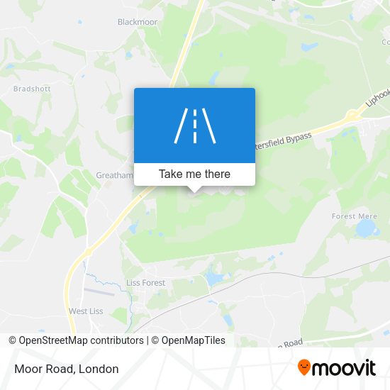 Moor Road map