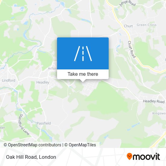 Oak Hill Road map