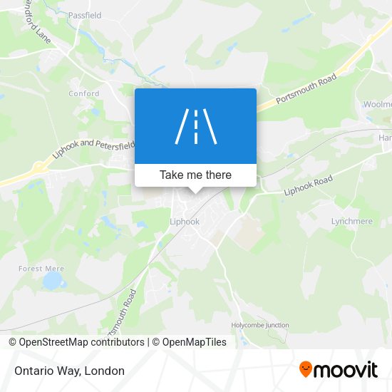 Ontario Way map
