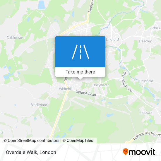 Overdale Walk map