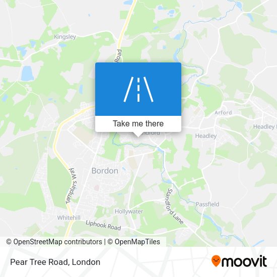 Pear Tree Road map