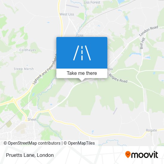 Pruetts Lane map