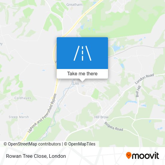 Rowan Tree Close map
