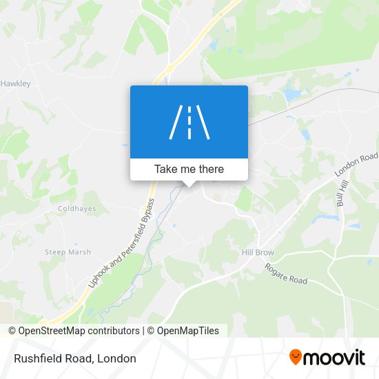 Rushfield Road map